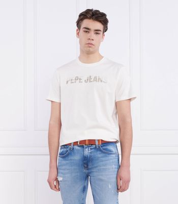 Pepe Jeans London - T-shirt męski w stylu młodzieżowym ze sklepu: Gomez Fashion Store w kategorii: T-shirty męskie - zdjęcie 874714-BD9-10338_PJ232M000048803