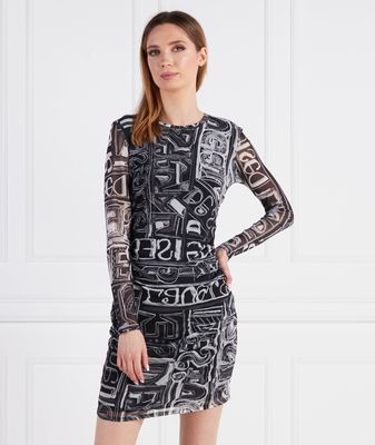 Desigual - Sukienka na jesień casual ze sklepu: Gomez Fashion Store w kategorii: Sukienki - zdjęcie 874714-BD9-10338_DU232W000013062