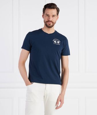 T-shirt męski La Martina ze sklepu: Gomez Fashion Store w kategorii: T-shirty męskie - zdjęcie 874714-BD9-10338_LR232M000027717