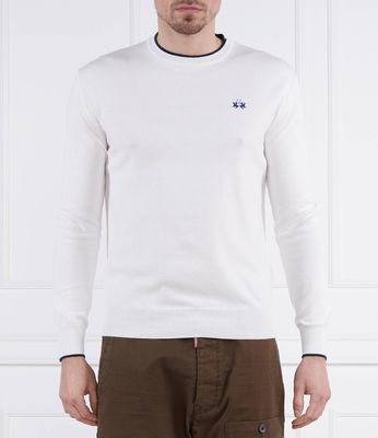 La Martina - Sweter męski ze sklepu: Gomez Fashion Store w kategorii: Swetry męskie - zdjęcie 874714-BD9-10338_LR232M000038001