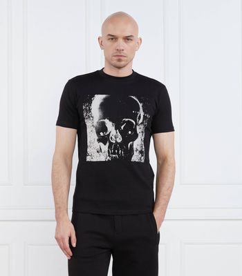 T-shirt męski młodzieżowy John Richmond ze sklepu: Gomez Fashion Store w kategorii: T-shirty męskie - zdjęcie 874714-BD9-10338_JR232M000006001