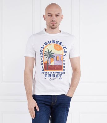 T-shirt męski młodzieżowy Guess ze sklepu: Gomez Fashion Store w kategorii: T-shirty męskie - zdjęcie 874714-BD9-10338_GJ232M000018F11