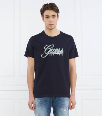 Guess - T-shirt męski wiosenny ze sklepu: Gomez Fashion Store w kategorii: T-shirty męskie - zdjęcie 874714-BD9-10338_GJ232M000022B07