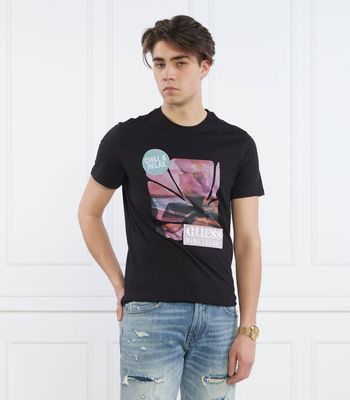 T-shirt męski na wiosnę Guess ze sklepu: Gomez Fashion Store w kategorii: T-shirty męskie - zdjęcie 874714-BD9-10338_GJ232M000023058