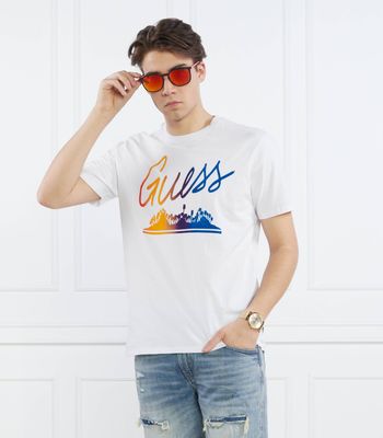 T-shirt męski młodzieżowy Guess ze sklepu: Gomez Fashion Store w kategorii: T-shirty męskie - zdjęcie 874714-BD9-10338_GJ232M000028F11