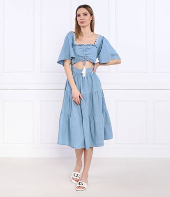 Sukienka wiosenna trapezowa Pepe Jeans London ze sklepu: Gomez Fashion Store w kategorii: Sukienki - zdjęcie 874714-BD9-10338_PJ232W000024551