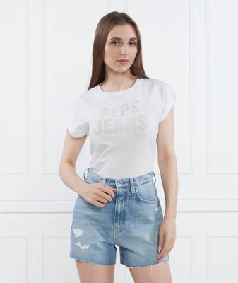 Bluzka damska w stylu młodzieżowym Pepe Jeans London ze sklepu: Gomez Fashion Store w kategorii: Bluzki damskie - zdjęcie 874714-BD9-10338_PJ232W000067800