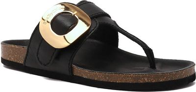 Klapki damskie na lato See By Chloé ze sklepu: Gomez Fashion Store w kategorii: Klapki damskie - zdjęcie 874714-BD9-10338_SY231W000019999