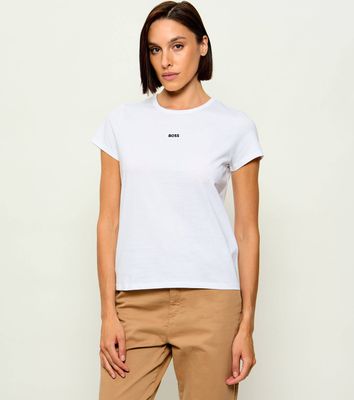 Bluzka damska na lato BOSS BLACK ze sklepu: Gomez Fashion Store w kategorii: Bluzki damskie - zdjęcie 874714-BD9-10338_BB232W000056100