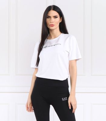 EA7 - Bluzka damska casualowa ze sklepu: Gomez Fashion Store w kategorii: Bluzki damskie - zdjęcie 874714-BD9-10338_E7232W000082425