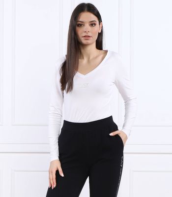 Bluzka damska casualowa EA7 ze sklepu: Gomez Fashion Store w kategorii: Bluzki damskie - zdjęcie 874714-BD9-10338_E7232W000107459