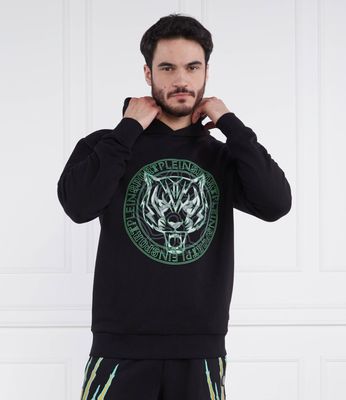 Bluza męska na zimę Plein Sport ze sklepu: Gomez Fashion Store w kategorii: Bluzy męskie - zdjęcie 874714-BD9-10338_PS232M000019040