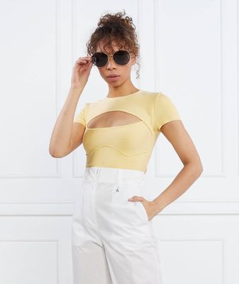 Bluzka damska casualowa Patrizia Pepe ze sklepu: Gomez Fashion Store w kategorii: Bluzki damskie - zdjęcie 874714-BD9-10338_PK232W000062296