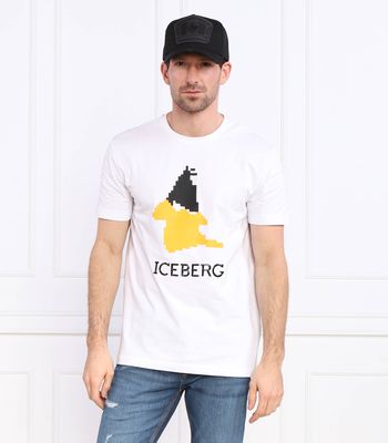 T-shirt męski młodzieżowy Iceberg ze sklepu: Gomez Fashion Store w kategorii: T-shirty męskie - zdjęcie 874714-BD9-10338_II232M000013101