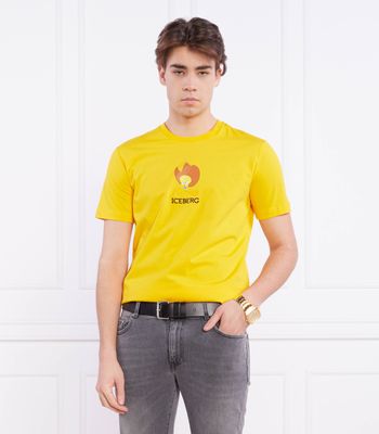 T-shirt męski Iceberg ze sklepu: Gomez Fashion Store w kategorii: T-shirty męskie - zdjęcie 874714-BD9-10338_II232M000020199