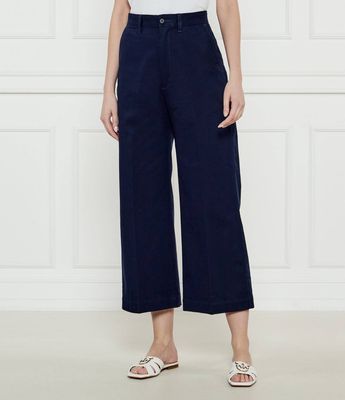 Spodnie damskie jesienne retro Polo Ralph Lauren ze sklepu: Gomez Fashion Store w kategorii: Spodnie damskie - zdjęcie 874714-BD9-10338_PR232W000002E99
