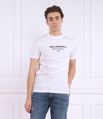 T-shirt męski w stylu młodzieżowym Karl Lagerfeld ze sklepu: Gomez Fashion Store w kategorii: T-shirty męskie - zdjęcie 874714-BD9-10338_KL232M000131007