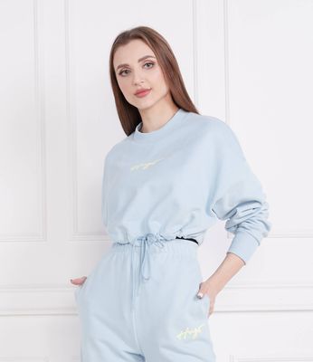 Bluza damska jesienna casual HUGO ze sklepu: Gomez Fashion Store w kategorii: Bluzy damskie - zdjęcie 874714-BD9-10338_BU232W000055451