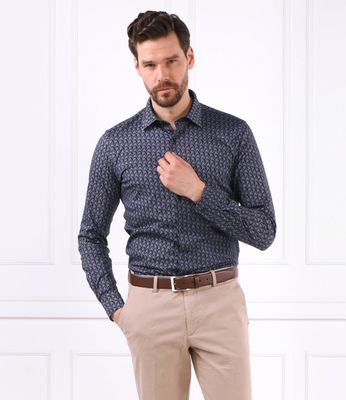 Koszula męska z klasycznym kołnierzykiem casual Joop! ze sklepu: Gomez Fashion Store w kategorii: Koszule męskie - zdjęcie 874714-BD9-10338_JO232M000040402
