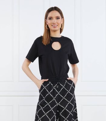 Bluzka damska casual Karl Lagerfeld ze sklepu: Gomez Fashion Store w kategorii: Bluzki damskie - zdjęcie 874714-BD9-10338_KL232W000025666