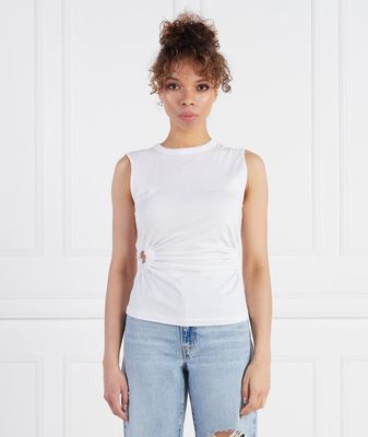 Bluzka damska na wiosnę Karl Lagerfeld ze sklepu: Gomez Fashion Store w kategorii: Bluzki damskie - zdjęcie 874714-BD9-10338_KL232W000039100