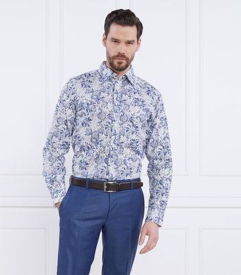 Koszula męska z klasycznym kołnierzykiem Joop! Jeans ze sklepu: Gomez Fashion Store w kategorii: Koszule męskie - zdjęcie 874714-BD9-10338_JJ232M000067410
