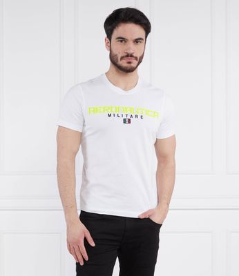 T-shirt męski młodzieżowy Aeronautica Militare ze sklepu: Gomez Fashion Store w kategorii: T-shirty męskie - zdjęcie 874714-BD9-10338_AM232M000005002