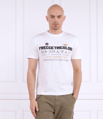 T-shirt męski wiosenny Aeronautica Militare ze sklepu: Gomez Fashion Store w kategorii: T-shirty męskie - zdjęcie 874714-BD9-10338_AM232M000016002