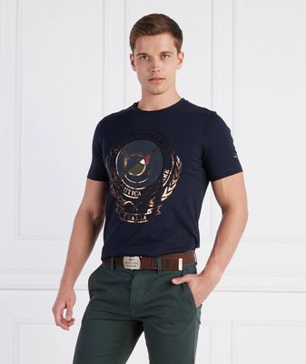 T-shirt męski na wiosnę Aeronautica Militare ze sklepu: Gomez Fashion Store w kategorii: T-shirty męskie - zdjęcie 874714-BD9-10338_AM232M000018151