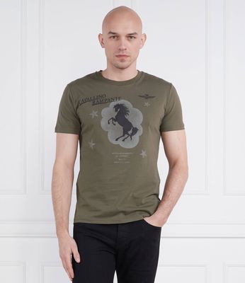 Aeronautica Militare - T-shirt męski ze sklepu: Gomez Fashion Store w kategorii: T-shirty męskie - zdjęcie 874714-BD9-10338_AM232M000019169