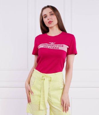 Bluzka damska młodzieżowa Aeronautica Militare ze sklepu: Gomez Fashion Store w kategorii: Bluzki damskie - zdjęcie 874714-BD9-10338_AM232W000002148