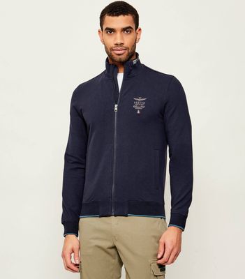 Bluza męska na zimę jesienna Aeronautica Militare ze sklepu: Gomez Fashion Store w kategorii: Bluzy męskie - zdjęcie 874714-BD9-10338_AM232M000055151