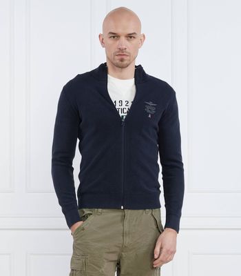 Bluza męska wiosenna Aeronautica Militare ze sklepu: Gomez Fashion Store w kategorii: Bluzy męskie - zdjęcie 874714-BD9-10338_AM232M000064151