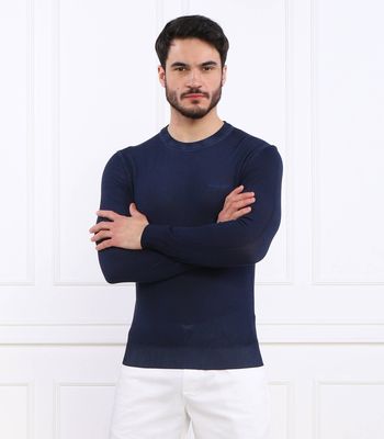 Sweter męski casual na wiosnę Aeronautica Militare ze sklepu: Gomez Fashion Store w kategorii: Swetry męskie - zdjęcie 874714-BD9-10338_AM232M000067160