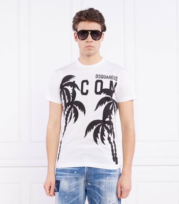 Dsquared2 - T-shirt męski na wiosnę ze sklepu: Gomez Fashion Store w kategorii: T-shirty męskie - zdjęcie 874714-BD9-10338_DQ231M000079100