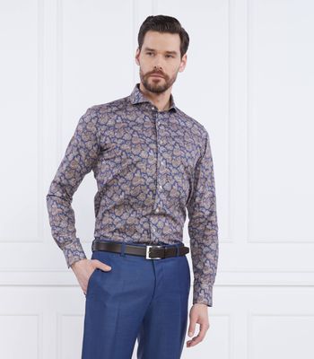 Koszula męska z klasycznym kołnierzykiem Emanuel Berg ze sklepu: Gomez Fashion Store w kategorii: Koszule męskie - zdjęcie 874714-BD9-10338_EG232M000005065