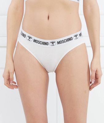Majtki damskie z napisem Moschino Underwear ze sklepu: Gomez Fashion Store w kategorii: Majtki damskie - zdjęcie 874714-BD9-10338_MU232W000007011