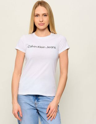 Bluzka damska letnia młodzieżowa Calvin Klein Jeans ze sklepu: Gomez Fashion Store w kategorii: Bluzki damskie - zdjęcie 874714-BD9-10338_CJ232W000161210