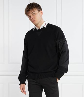 Sweter męski zimowy HUGO ze sklepu: Gomez Fashion Store w kategorii: Swetry męskie - zdjęcie 874714-BD9-10338_BU234M000091001