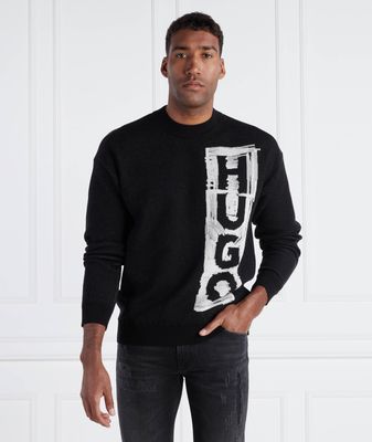 Sweter męski HUGO ze sklepu: Gomez Fashion Store w kategorii: Swetry męskie - zdjęcie 874714-BD9-10338_BU234M000094001