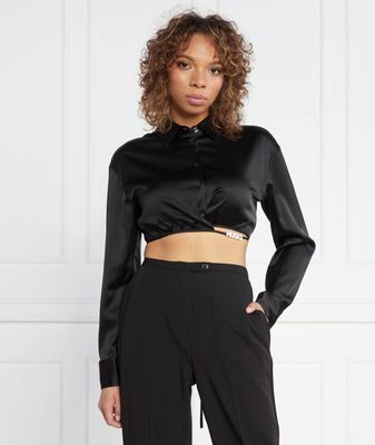 HUGO - Koszula damska jesienna ze sklepu: Gomez Fashion Store w kategorii: Koszule damskie - zdjęcie 874714-BD9-10338_BU234W000020001