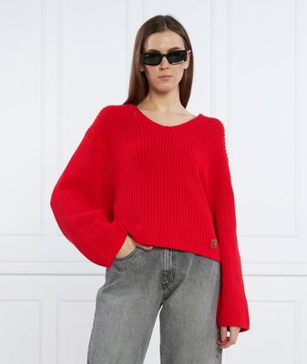 HUGO - Sweter damski ze sklepu: Gomez Fashion Store w kategorii: Swetry damskie - zdjęcie 874714-BD9-10338_BU234W000054693