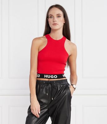 HUGO - Bluzka damska casual ze sklepu: Gomez Fashion Store w kategorii: Bluzki damskie - zdjęcie 874714-BD9-10338_BU234W000056693
