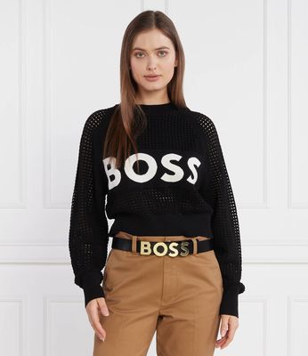 BOSS BLACK - Sweter damski ze sklepu: Gomez Fashion Store w kategorii: Swetry damskie - zdjęcie 874714-BD9-10338_BB234W000066001