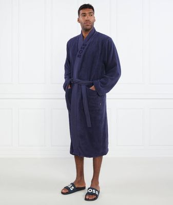 Boss Sleepwear - Szlafrok damski bez wzorów ze sklepu: Gomez Fashion Store w kategorii: Szlafroki damskie - zdjęcie 874714-BD9-10338_BS232M000001A83