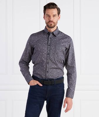 Koszula męska z klasycznym kołnierzykiem BOSS ORANGE ze sklepu: Gomez Fashion Store w kategorii: Koszule męskie - zdjęcie 874714-BD9-10338_BO234M000013022