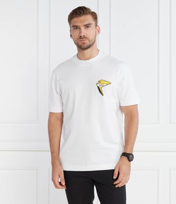 BOSS ORANGE - T-shirt męski casual ze sklepu: Gomez Fashion Store w kategorii: T-shirty męskie - zdjęcie 874714-BD9-10338_BO234M000077100