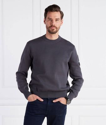 Sweter męski casual BOSS ORANGE ze sklepu: Gomez Fashion Store w kategorii: Swetry męskie - zdjęcie 874714-BD9-10338_BO234M000086022