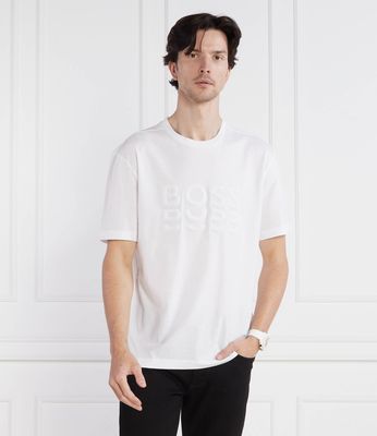 T-shirt męski casualowy BOSS GREEN ze sklepu: Gomez Fashion Store w kategorii: T-shirty męskie - zdjęcie 874714-BD9-10338_BG234M000077100