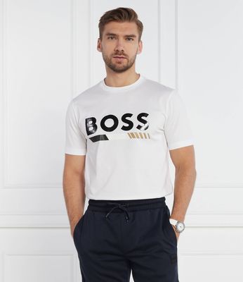 T-shirt męski w stylu młodzieżowym BOSS BLACK ze sklepu: Gomez Fashion Store w kategorii: T-shirty męskie - zdjęcie 874714-BD9-10338_BB234M000130100